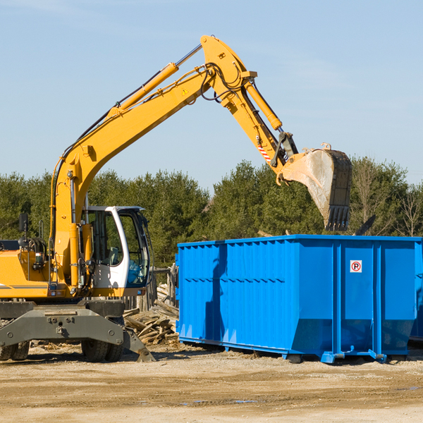 is there a minimum or maximum amount of waste i can put in a residential dumpster in Rex